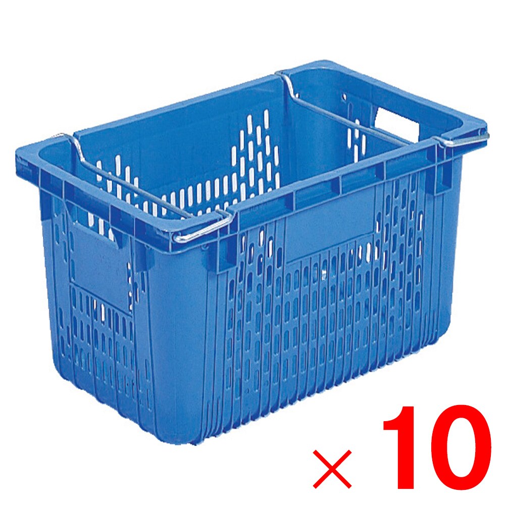 【法人限定】サンコー サンテナー A#50M PP ハンドル付 ブルー 104605-01 &times;10個 セット販売 【メーカー直送・代引不可・置配不可】｜Arclands Online 支店