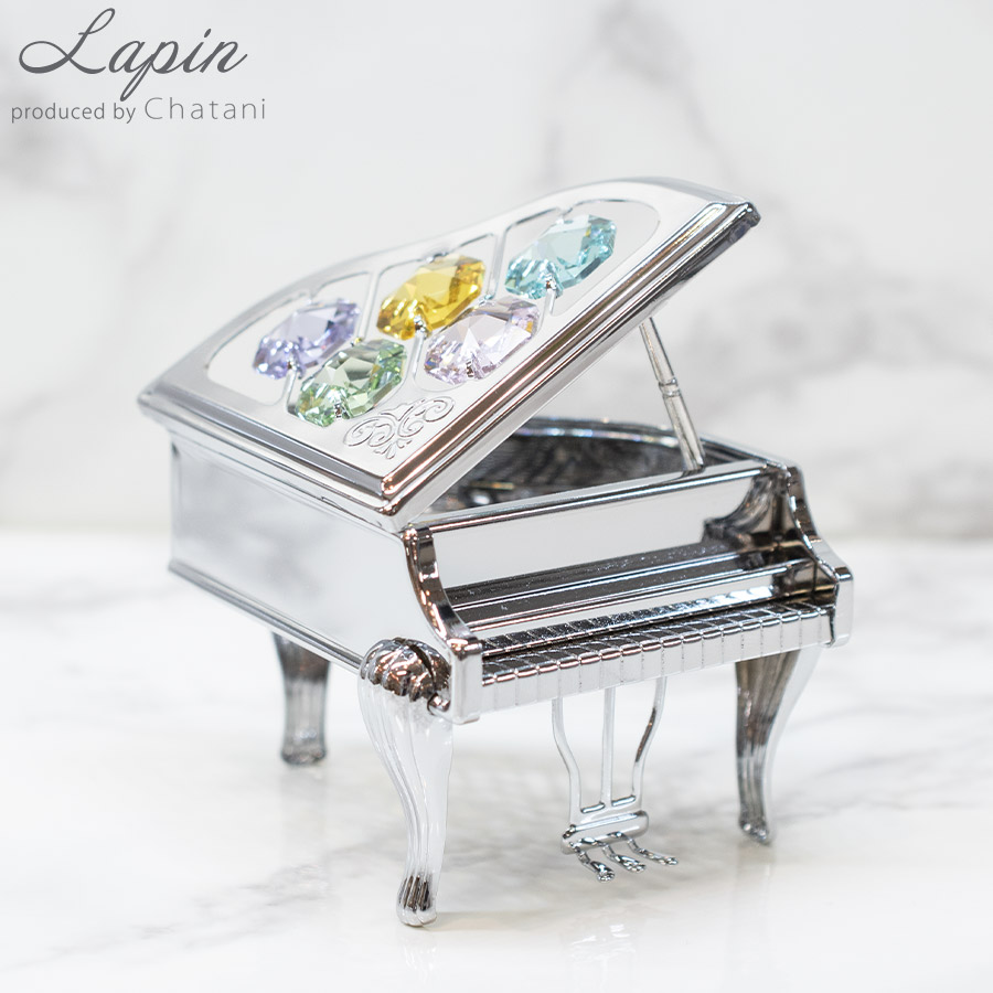 楽天市場 クーポン発行中 Crystocraft ピアノ スワロフスキークリスタル使用 スワロフスキー おしゃれ インテリア 置物 北欧 プレゼント 小物 オブジェ Lapin 幸せの宝石箱