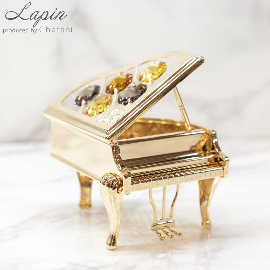 楽天市場 クーポン発行中 Crystocraft ピアノ スワロフスキークリスタル使用 スワロフスキー おしゃれ インテリア 置物 北欧 プレゼント 小物 オブジェ Lapin 幸せの宝石箱