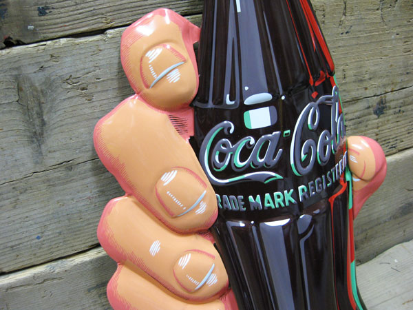 【楽天市場】アメリカ看板 COCA-COLA コカコーラ コンツアーボトル 生誕100周年記念モデル エンボス(凸凹）コカコーラ看板 ブランド