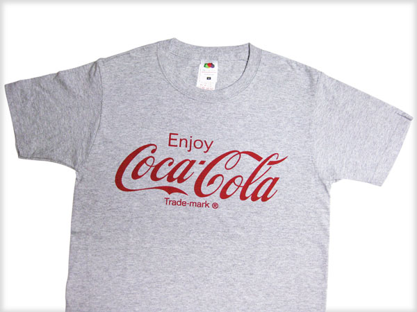 【楽天市場】Coca-Cola コカコーラ プリントTシャツ グレー（CC-VT2G-RD） コカコーラ tシャツ コカコーラブランド USA