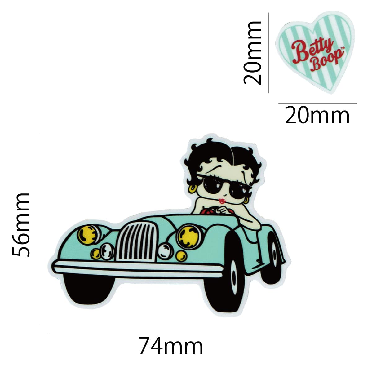 楽天市場 ステッカー 車 かっこいい ベティブープ Betty Boopかわいい バイク カスタム スマホ シール オープンカー Bt 07 ワッペン通販 ワッペンストア
