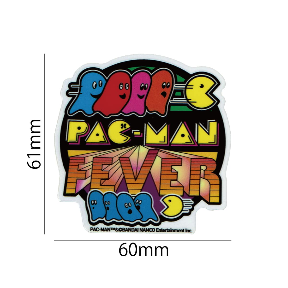 楽天市場 ステッカー シール おしゃれ カワイイ パックマン イエロー レトロ フィーバー ダイカット ゲーム キャラクター Pac Man ライセンス商品 Lcs1065 カスタマイズ オリジナル Sss ワッペン通販 ワッペンストア