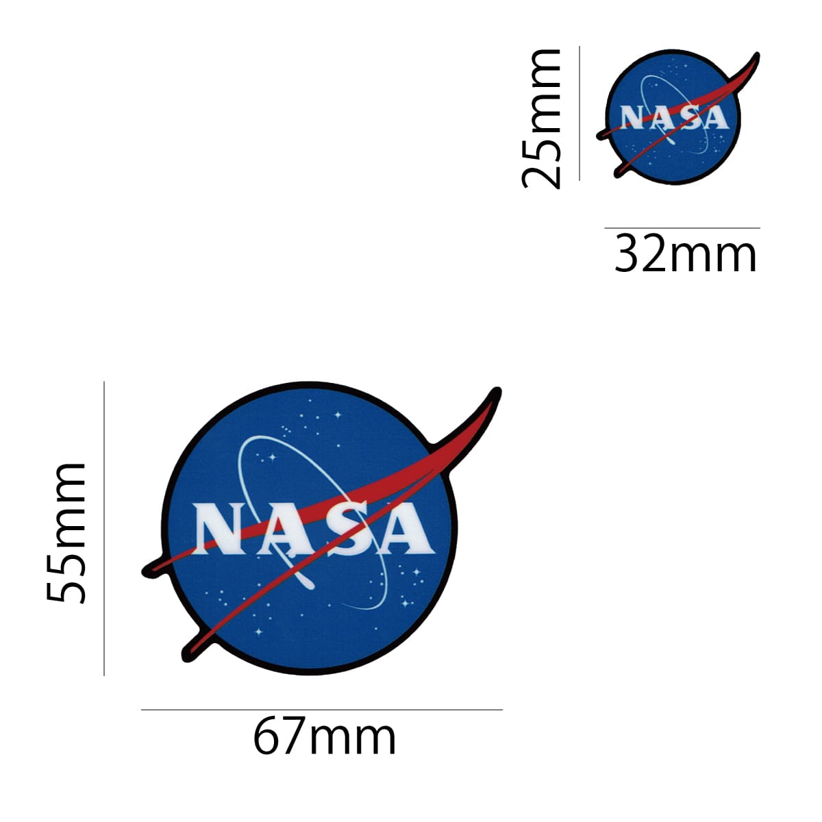 楽天市場 ステッカー シール Nasa039 ブラック ミートボール ロゴ スペースシャトル 宇宙アウトドア 車 かっこいい アメリカン おしゃれ スマホ カスタマイズ オリジナル ワッペン通販 ワッペンストア