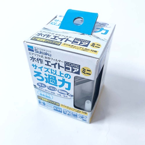 楽天市場 水作エイトコアミニ エアリフト式 水中フィルター 投げ込み式 コンパクト 簡単メンテナンス 5l以下水槽用 水作 ｌｅａｆｓ