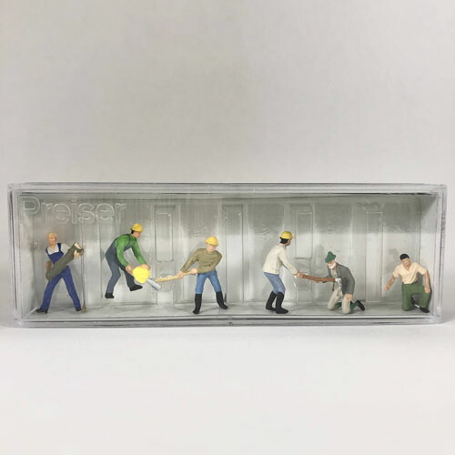 楽天市場】釣り人6体（10077）【Preiser】【1/87】【ミニチュア