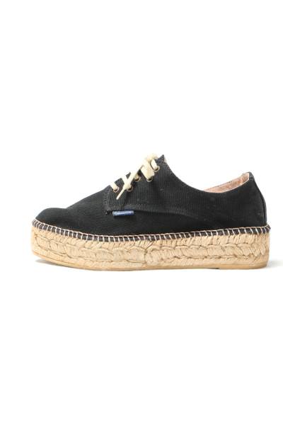 ガイモ GAIMO 厚底 ジュート エスパドリーユ 帆布 スピード競技シューズ 踵4.0 黒いこと MASLIN maslin15-black 200