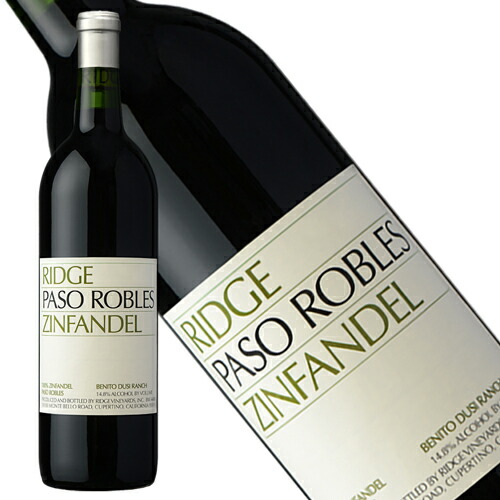 楽天市場】リッジ パソ ロブレス ジンファンデル 2017リッジ