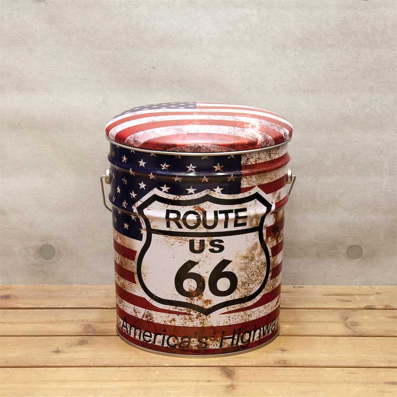 楽天市場 椅子 おしゃれ アメリカン雑貨 缶 スツール 小物入れ Life Style ｅc