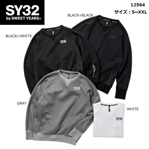 SY32 by SWEET YEARS スウェット トレーナー プルオーバー メンズ ゴルフ おしゃれ ブランド スポーツ 12564【お取り寄せ】