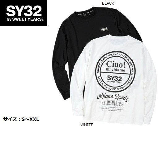SY32 by SWEET YEARS ロングTシャツ 長袖 メンズ レディース おしゃれ かっこいい かわいい ブランド 15502【お取り寄せ】 楽天市場】SY32 by SWEET YEARS ロングTシャツ 長袖 メンズ レディース