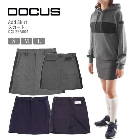 DOCUS ゴルフ レディース 今めかしい ブランド名 愛くるしげ DCL25A004 Add Skirts スコート ゴルフお召しもの 分かりやすい 25aw【お取り寄せ】