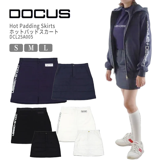 DOCUS ゴルフ レディース 今めかしい ブランド名 愛くるしげ DCL25A005 Hot Padding Skirts ホットパッドスカート ゴルフお召しもの 分かりやすい 25aw【お取り寄せ】