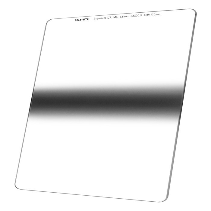 KANI 角型フィルター センターND8 プレミアムセンターGND 0.9 150x170mm (センターND8 減光効果:3絞り分) / レンズフィルター 角形|Loca universal design