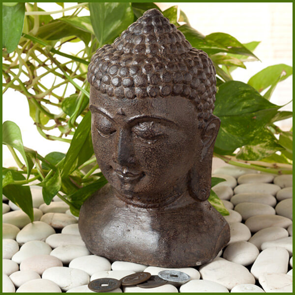 楽天市場】仏頭(アジアン雑貨 石像 小物 置物 インテリア loop バリ風