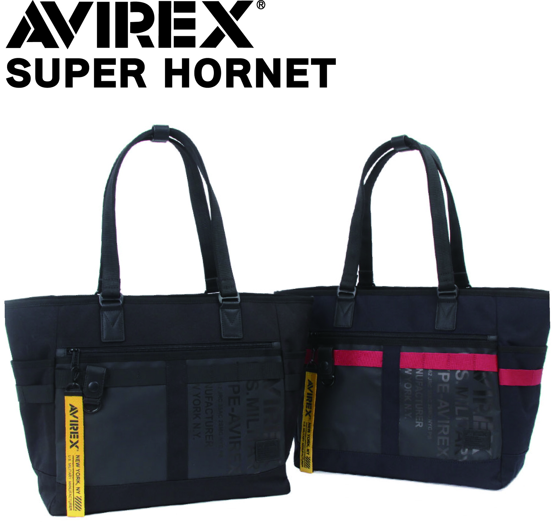 AVIREX アヴィレックス AVX600 メンズ レディース トートバッグ 撥水加工 合皮 PCルーム ボトルホルダー キャリーオン プレゼント ギフト｜ロワード公式店 10,560円