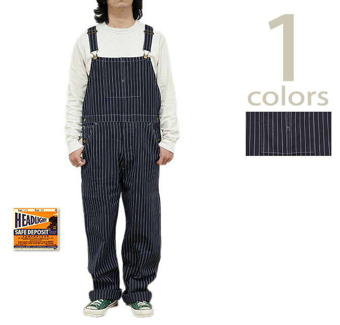 【極美品】W30 実名復刻　ヘッドライト　オーバーオール　HD41630 HEADLIGHT[ヘッドライト] オーバーオール デニム ハイバック