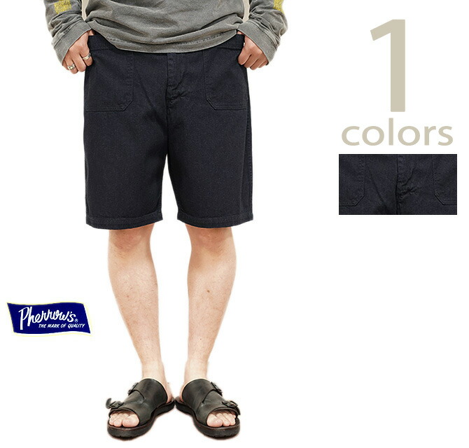 フェローズ　Pherrow's　25S-PDDS1　US.NAVY DENIM SHORTS　[ ショートパンツ ] [ アメカジ ] [ メンズ ]