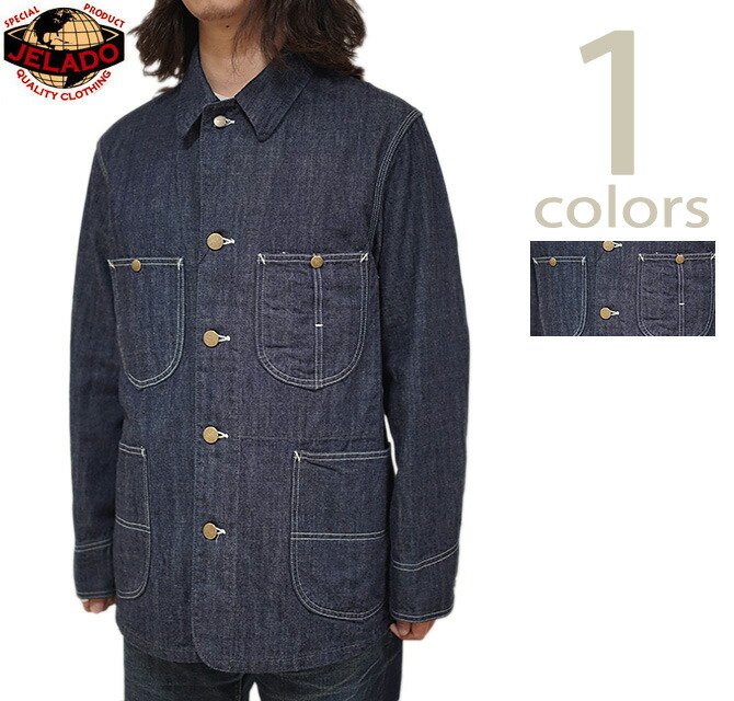 ジェラード JELADO JP94491J 491J Coverall [ LASTRESORT DENIM ] [ カバーオール ] [ ワークコート ] [ アメカジ ] [ メンズ ]