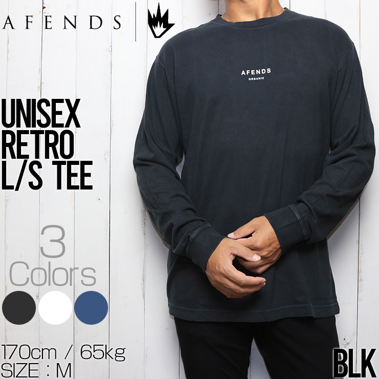 楽天市場】【送料無料】 AFENDS アフェンズ UNISEX RETRO FIT L/S TEE 