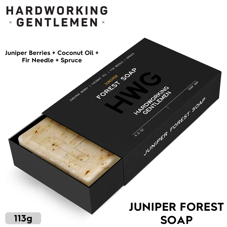 石鹸 石けん ソープ オーガニック HARDWORKING GENTLEMEN ハードワーキングジェントルメン JUNIPER FOREST SOAP