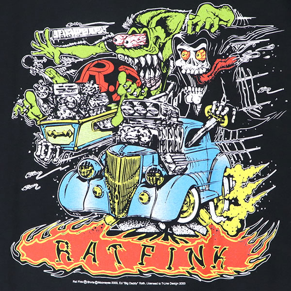 楽天市場 ラット フィンク Rat Fink Scull スカル Black ブラック エド ロス モンスター Tシャツ ロックt バンドt ヒップホップ ロゴt 正規品 本物 ネコポスのみ送料無料 Lulu Garden