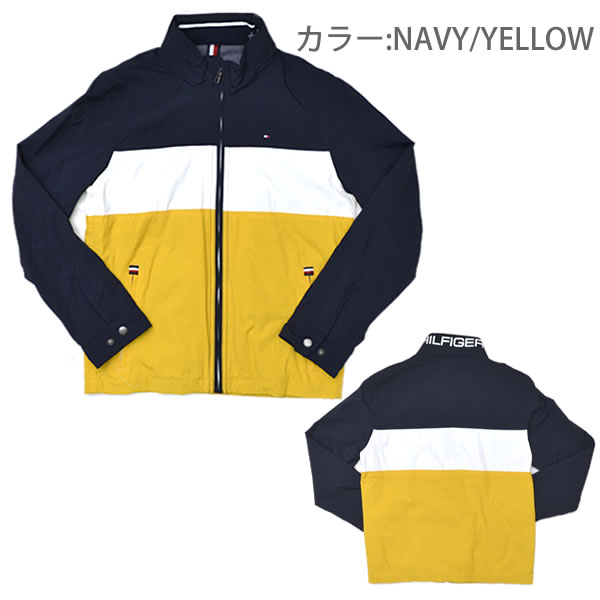 tommy hilfiger black and yellow jacket