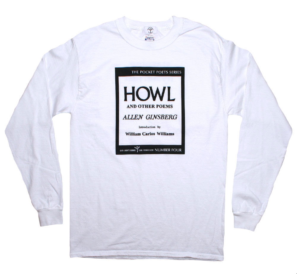 【楽天市場】[City Lights Bookstore] Allen Ginsberg / Howl and Other Poems Tee  (White) - [シティ・ライツ・ブックストア] アレン・ギンズバーグ Tシャツ : Lury