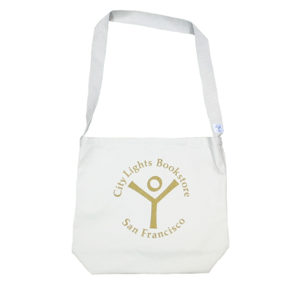 【楽天市場】[City Lights Bookstore] Logo Shoulder Bag (Natural/Gold) シティ