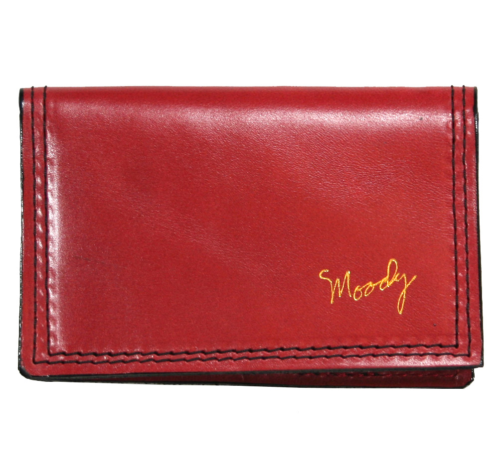 【楽天市場】[Moody Leather] Leather Wallet (Ruby Red / Black) - ムーディー・レザー ...