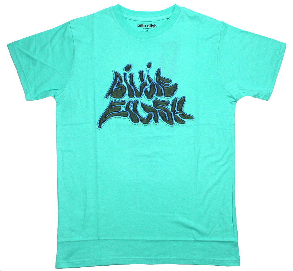Maglietta Ufficiale Billie Eilish Neon Logo - Navy Blue Unisex Adulti - Foto 5