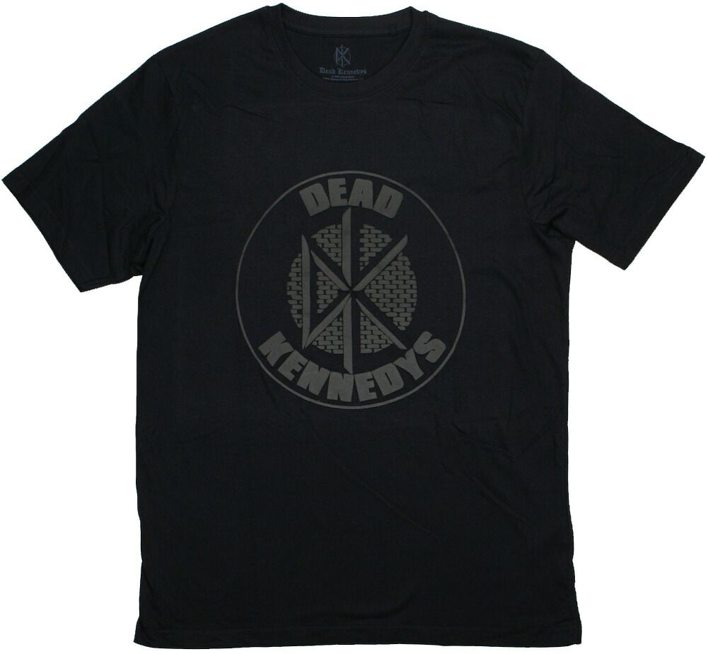 Dead Kennedys Brick Logo T-Shirt - Holiday In Cambodia Kill The Poor Graphic Tee (Black, X-Large)