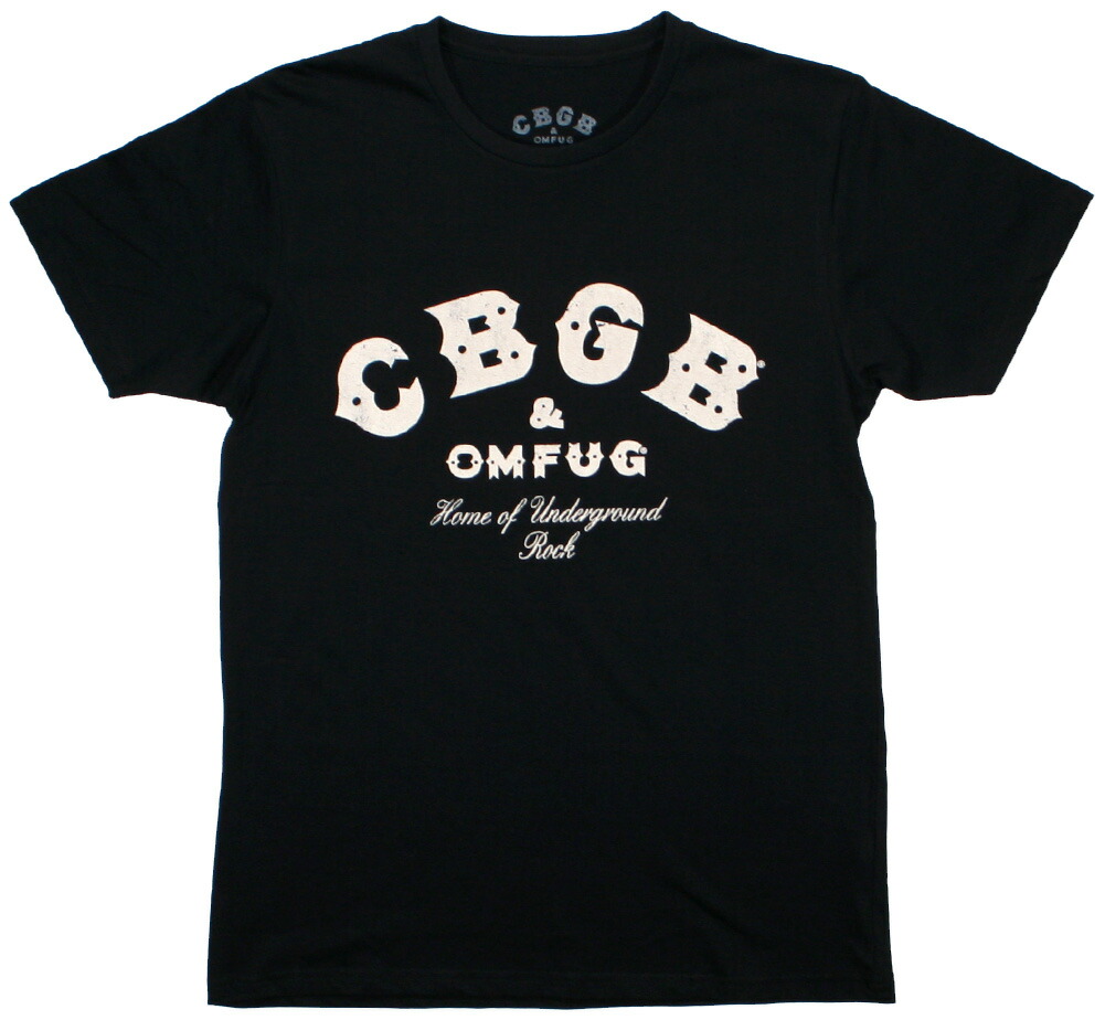 【楽天市場】cbgb ＆ Omfug Logo Tee 9 Black Cbgb Tシャツ：lury