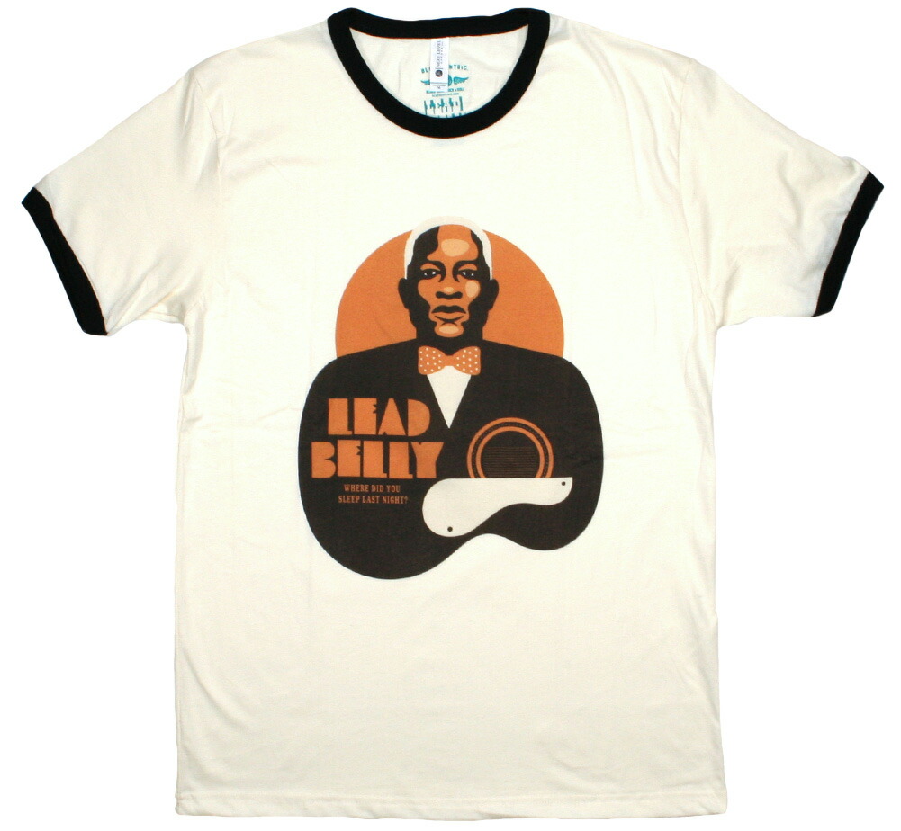 【楽天市場】Lead Belly / Where Did You Sleep Last Night Ringer Tee (Cream