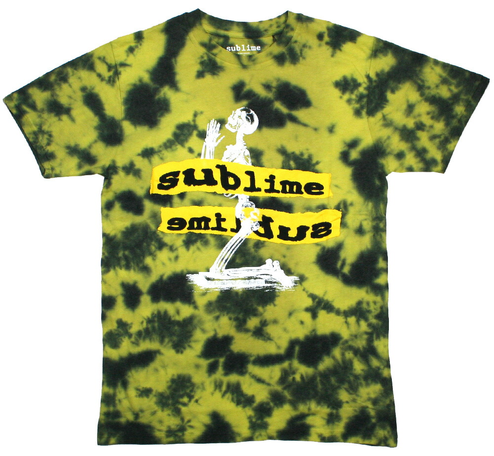 【楽天市場】sublime Praying Skeleton Tee Tie Dye Yellow Black サブライム T