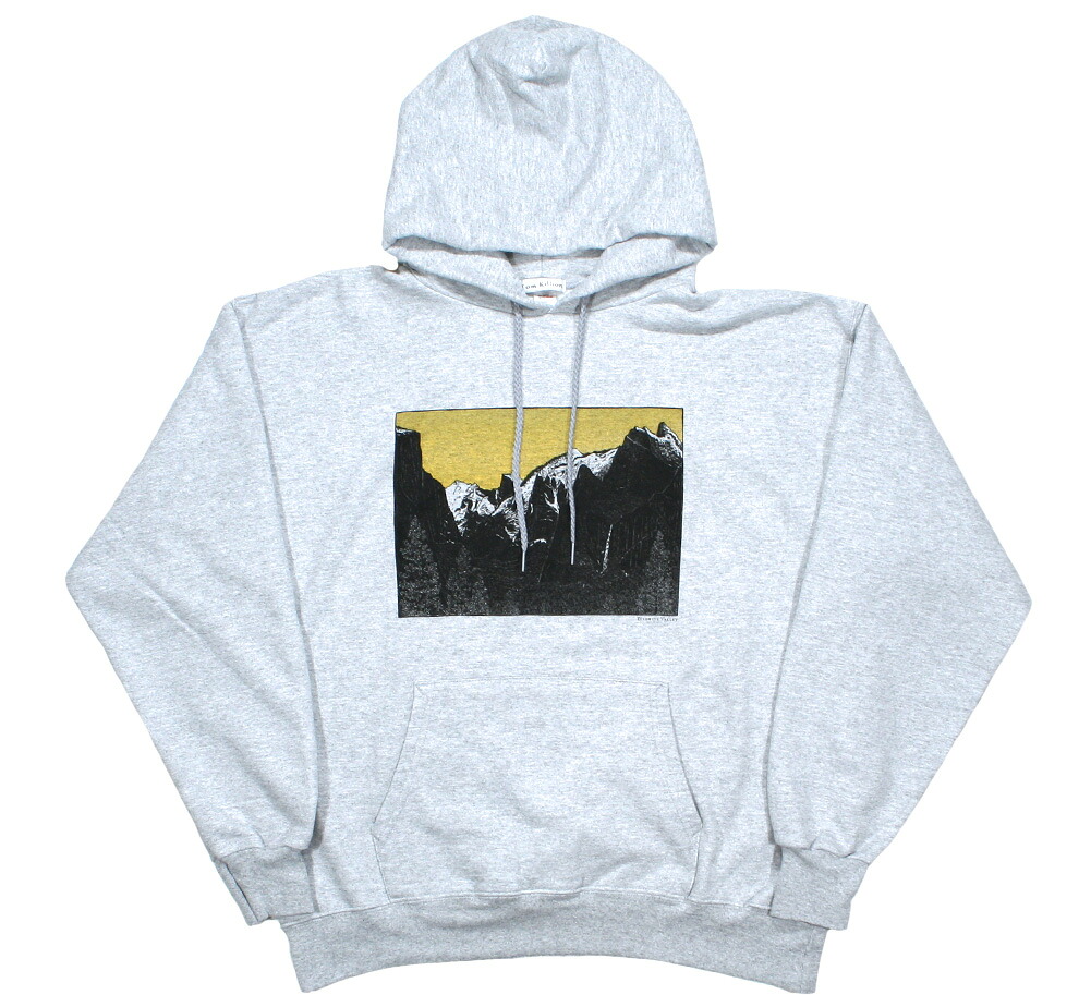 [Tom Killion] Yosemite Valley Hoodie 1 (Heather Grey) - トム・キリオン ボンネット, ティーシャツ アノラック / ヨセミテ・ヴァレー トップス-パーカー