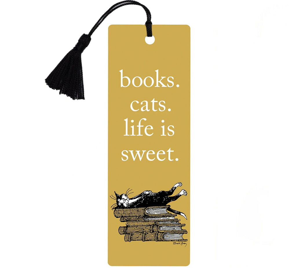 Women's T-Shirts [Out of Print] Books. Cats. Life Is Sweet. Womens Relaxed Fit Tee (Heather Grey) (Edward Gorey illustration) imgrc0080044227.jpg