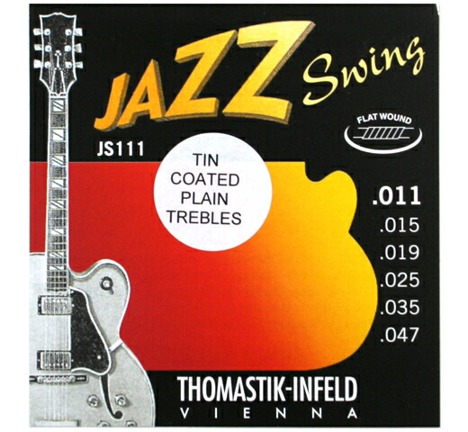 【楽天市場】[thomastik Infeld] Jazz Swing Js111t 011 047 Tin Plated トマスティック インフェルト ジャズ ギター弦：lury