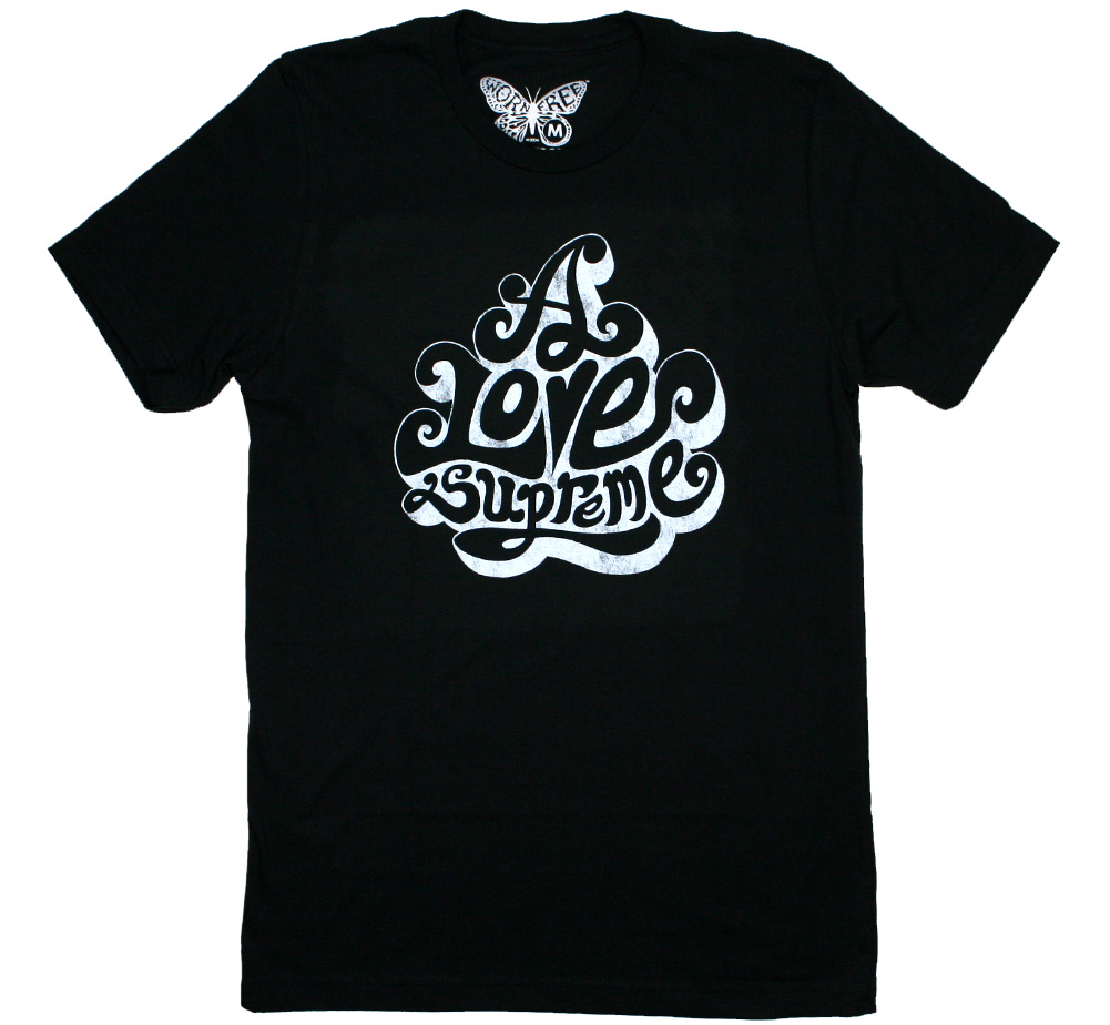 楽天市場】[Worn Free] John Coltrane / A Love Supreme Logo Tee 2