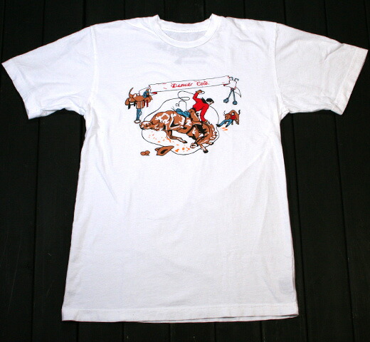 [Worn Free] Johnny Ramone / Here Comes Trouble Tee 2 (White) - [ウォーン・フリー] ジョニー・ラモーン Tシャツ Worn Free] Johnny Ramone / Here Comes Trouble Tee 2 (White