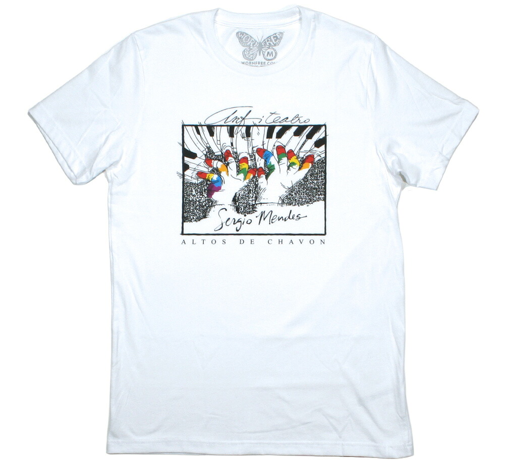 [Worn Free] S・・rgio Mendes / Anfiteatro Altos de Chav・・n Tee (White) - [ウォーン・フリー] セルジオ・メンデス ティーシャツ