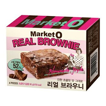 マーケットオー リアルブラウニー 240g × 16個／MarketO ブラウニー チョコ お菓子 韓国 おやつ