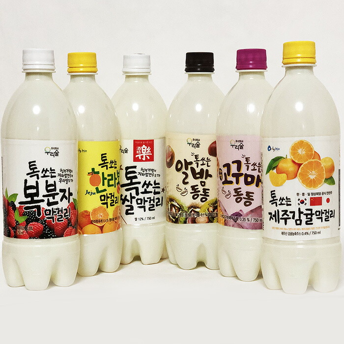 市場 ウリスル しゅわっと マッコリ 炭酸 カクテルマッコリ 6度 750ml 甘い サツマイモ お酒 韓国 さつまいも