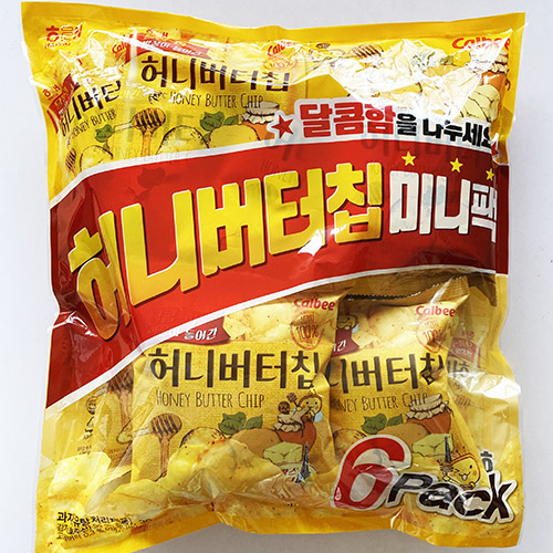 楽天市場 送料無料 ヘテ ハニー バター チップス ミニ パック 30g X 6袋 セット 韓国 食品 料理 食材 お菓子 Honey Butter Chip 大きいサイズのlylon Japan