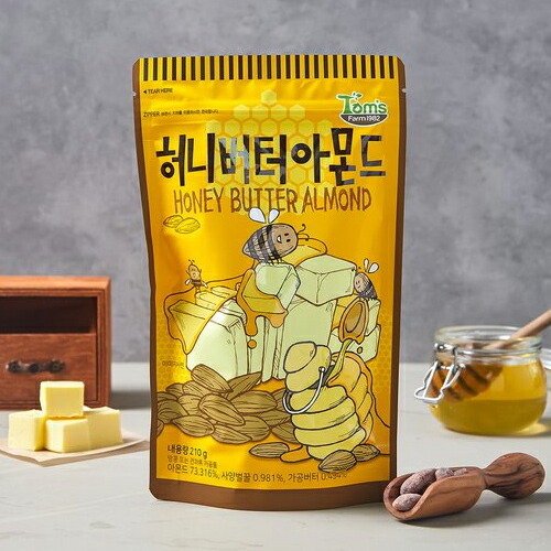 楽天市場 ハニー バター アーモンド オリジナル 250g ハニーバター 韓国 食品 料理 食材 お菓子 お土産 Tom S Farm Almond ギリム Gilim ソウルマート オンラインショップ