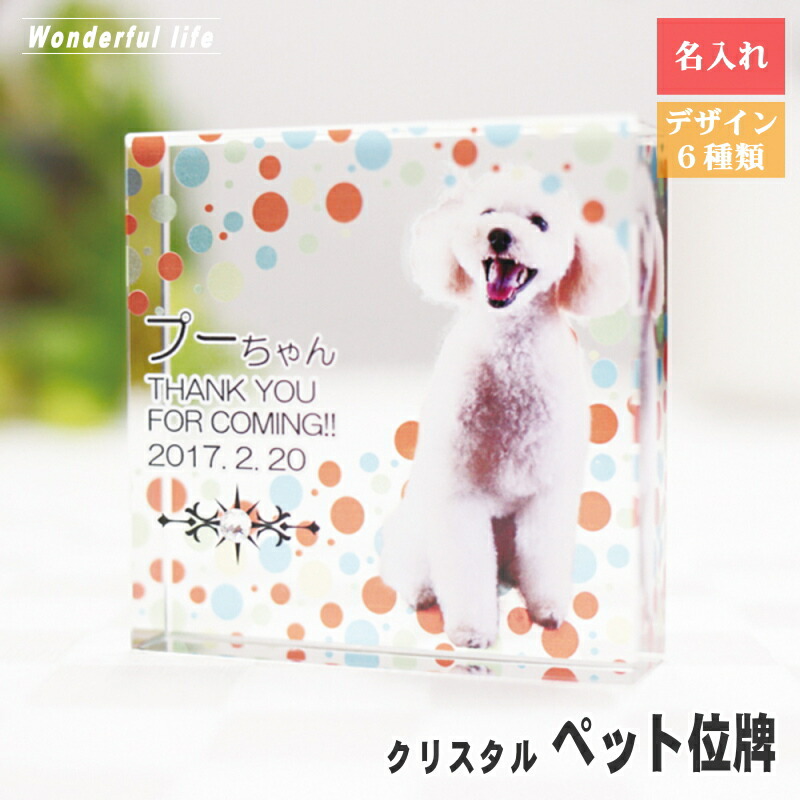 水晶位牌 位牌水晶 愛玩動物用位牌 愛玩動物位牌 KP-25 メモリアルグッズ 愛玩動物供養 愛玩動物天使の都市 愛 猫 犬 活動写真