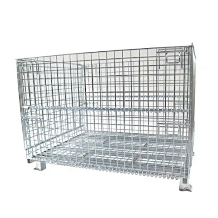 サンキン メッシュパレット 前後扉タイプ 呼称寸法 1200W×1000L×900H（脚高さ含む） 耐荷重 1250kg CML-4 / 150φキャスター付き CML-4S 網パレ メッシュボックス サンキンパレット 【送料無料】