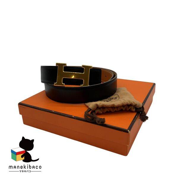 楽天市場】HERMES エルメス コンスタンス Hベルト ペガサス グレー