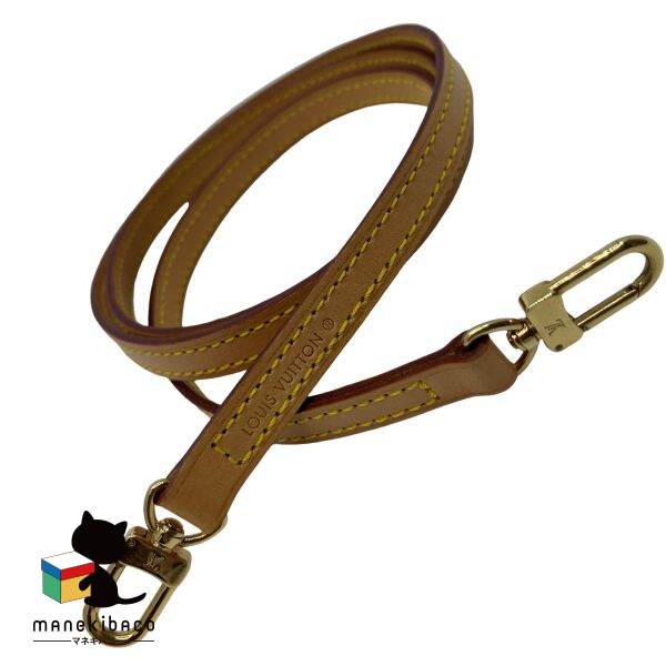 ルイ・ヴィトン LOUIS VUITTON ブラウン J00145 ショルダーストラップ ヌメ革 ナチュラル ゴールド金具 バッグ用ストラップ バッグ用品 箱 布袋 美品 ランクA 小物 【中古】|manekibaco