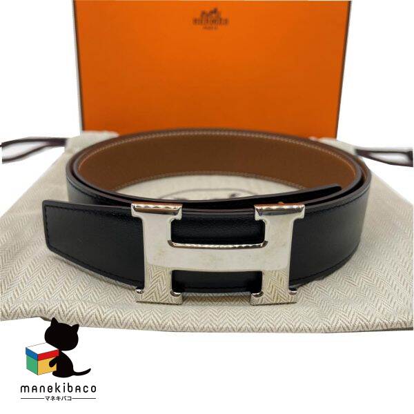 ⭐︎特価！エルメス　ベルト　リバーシブル　シルバー リバーシブルベルト 《ケープコッド》 32 | Hermès - エルメス